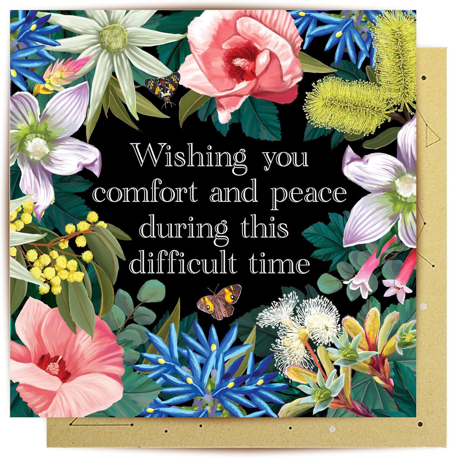 La La Land Greeting Card, 14 X 14 Cm, Illustrations inside and Out, Kraft Envelope (Bee'S Knees) image number 4