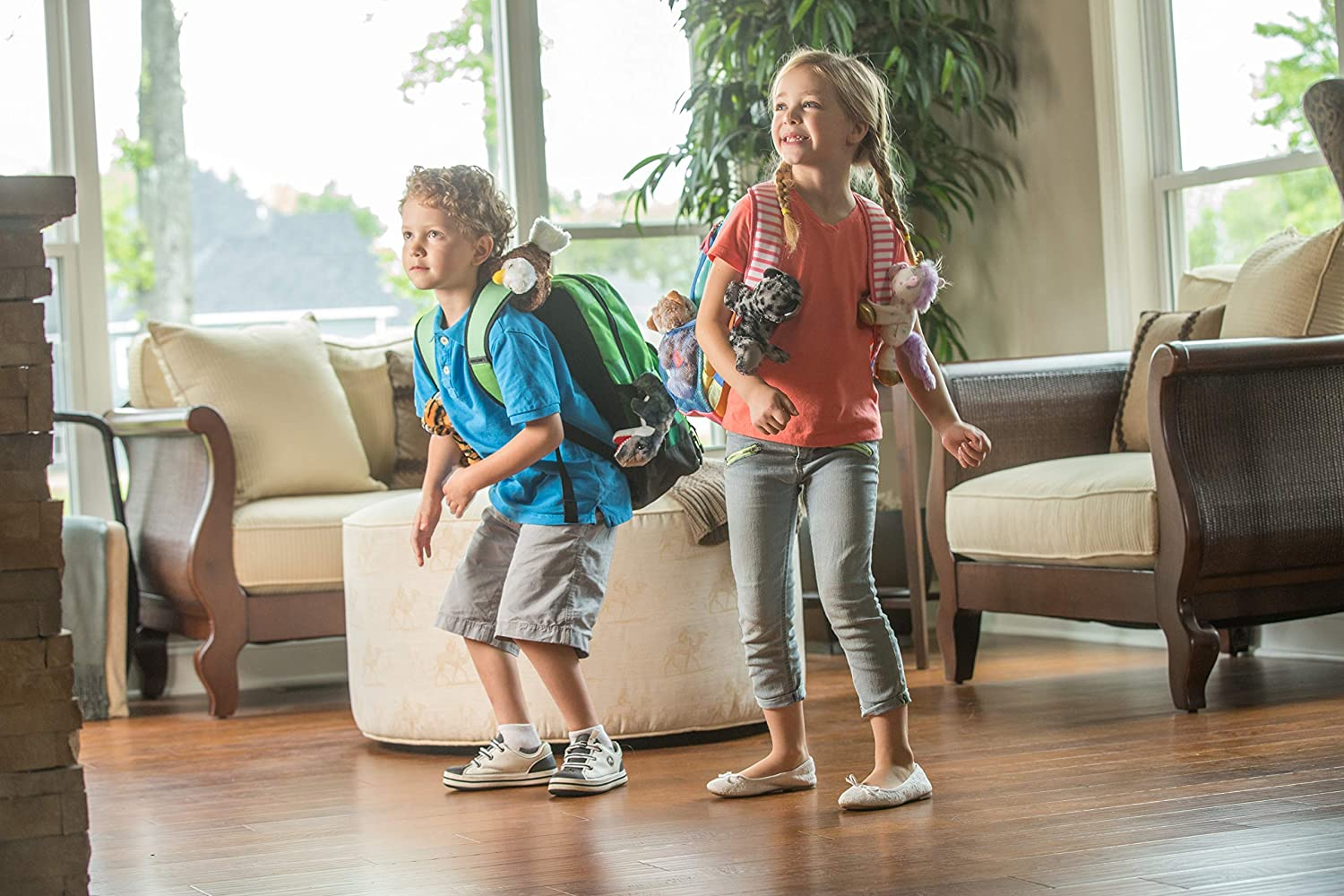 Wild Republic Huggers Butterfly Monarch Plush Toy, Slap Bracelet, Stuffed Animal, Kids Toys, 8 Inches - Blue image number 6