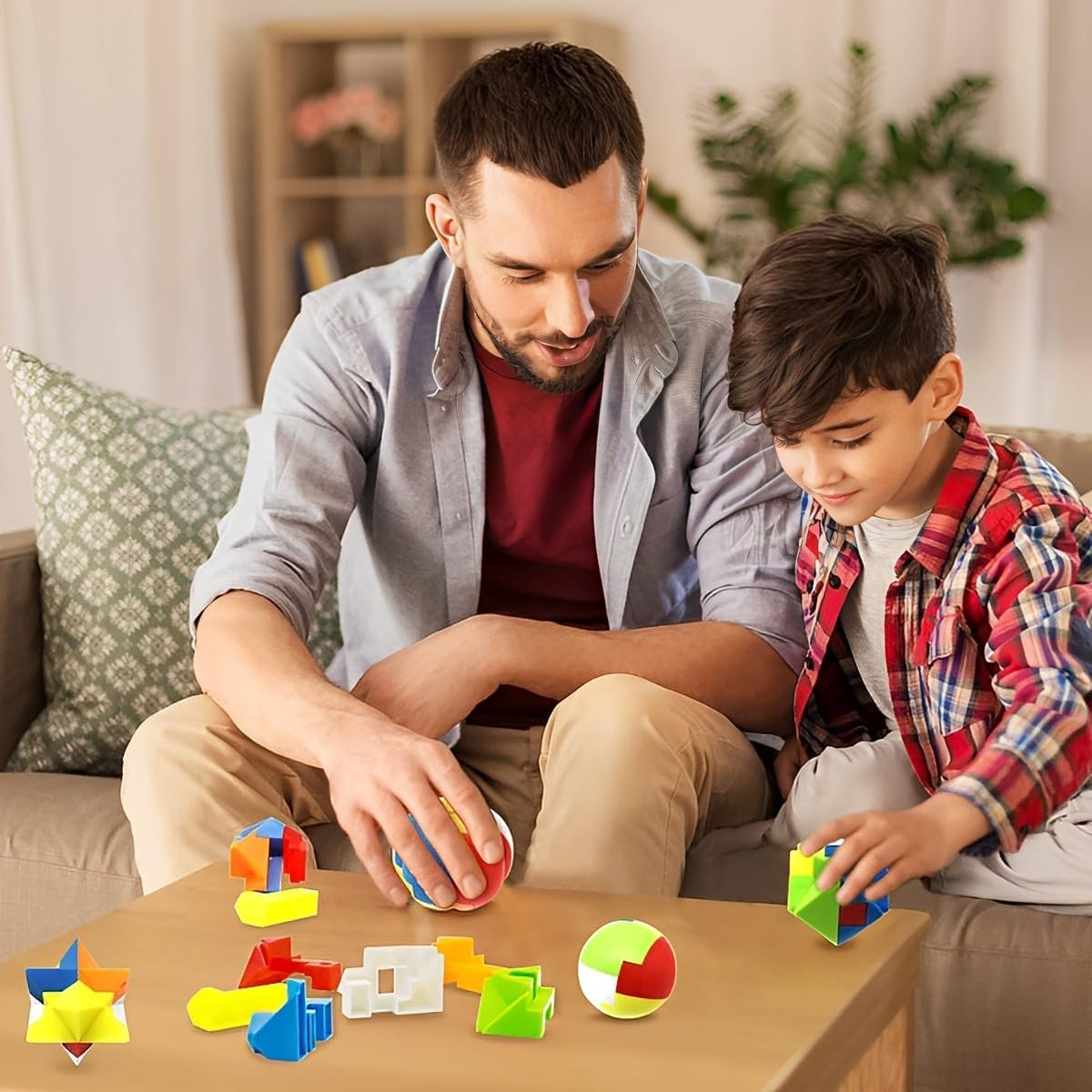 Christmas Advent Calendar 2024, 24 Days of Christmas Countdown Gift Box with 24Pcs Brain Teaser Toy, Metal Wire and Plastic Puzzles Advent Calendar for Boys, Girls, Teens, and Adults Challenge image number 2