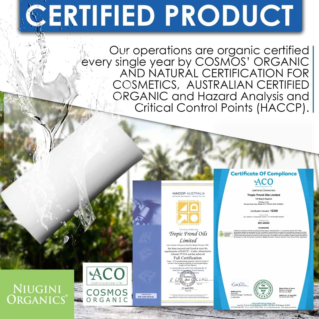 Certified Organic Coconut Oil Pure Unscented Soap 100 G, 100 G