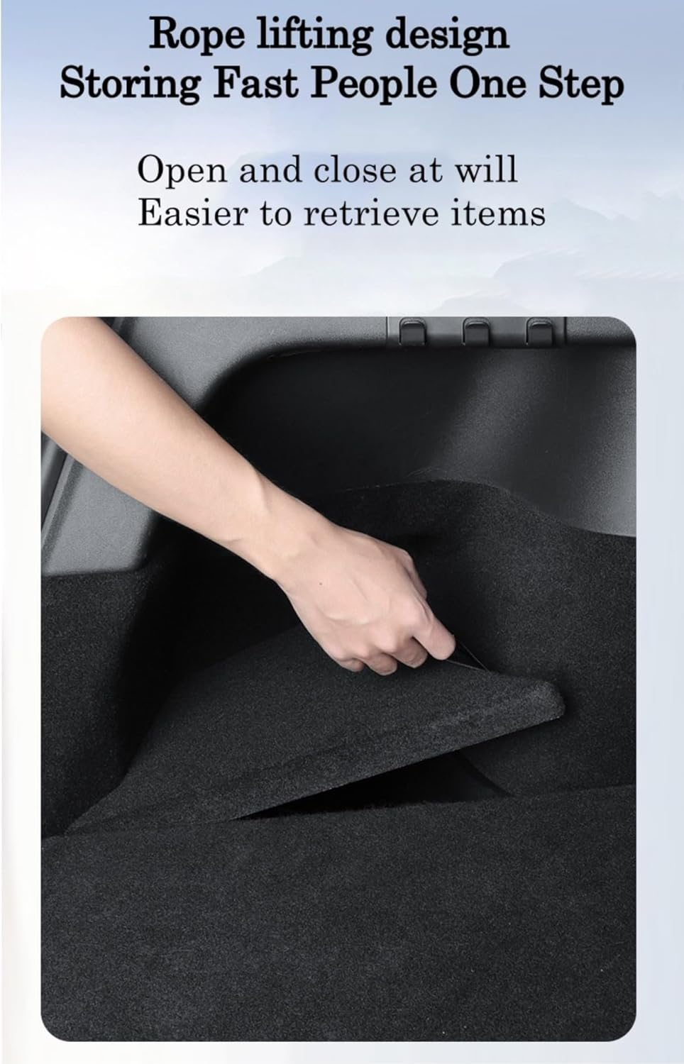 Tesla Model Y Accessory 2024 Australia Rear Trunk/Boot Organizer Storage Boxes with Lids, Side Storage Bins for Tesla Model Y Accessories 2021-2024 High-Quality, Easy Installation. image number 4