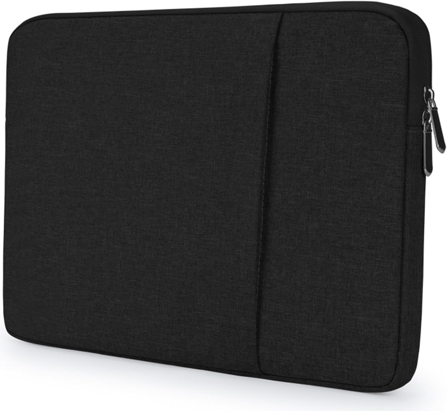 Laptop Sleeve 15.6 Inch, Suitable for 15-15.6 Inch Lenovo HP Dell Macbook Computer Notebook Durable Shockproof and Lightweight with Zippered Pockets Cover Protective Case (Black) image number 1