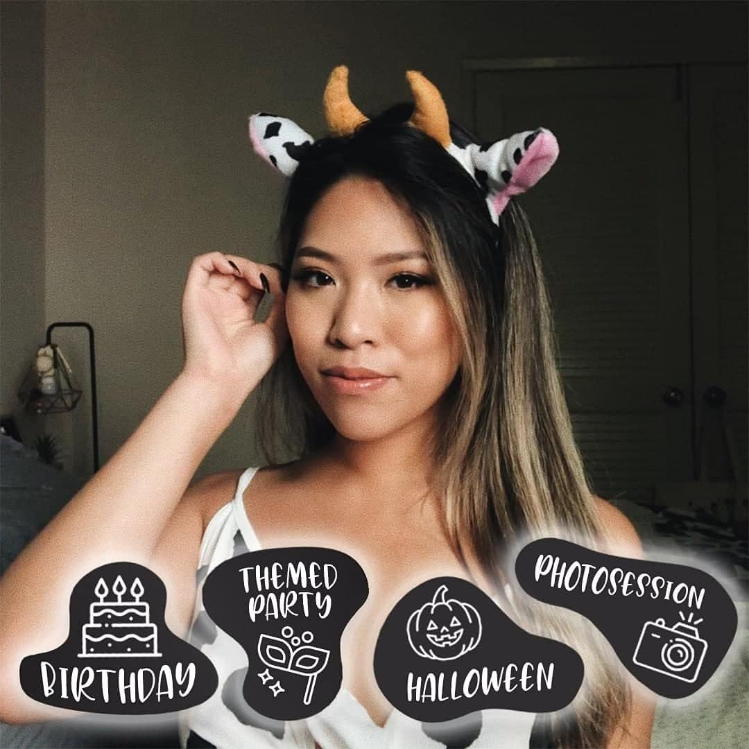 Cow Print Party Supplies - Ears Headband for Baby Shower, Birthday Decorations image number 3