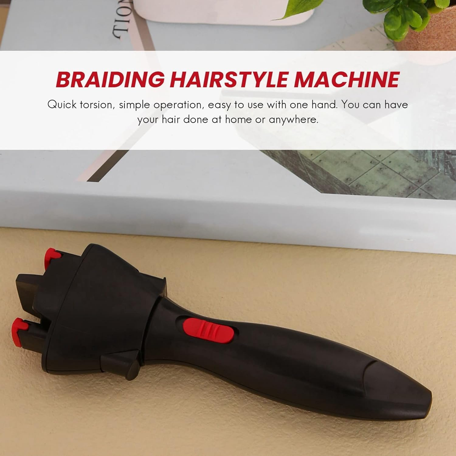 MOUNAY Electric Hair Braider Automatic Twist Braider Knitting Device Hair Braider Machine Braiding Hairstyle Hair Styling Tool image number 2