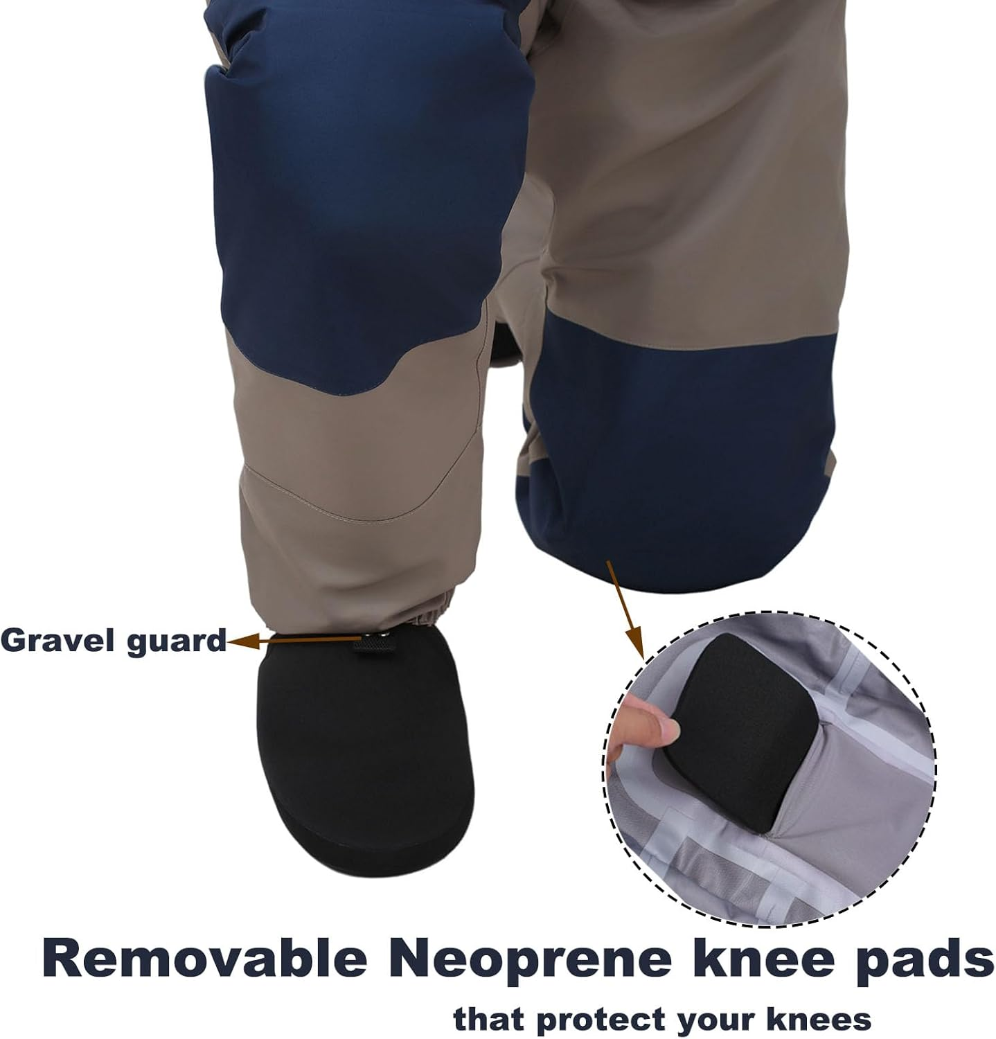 Raprance Breathable Stockingfoot Waist High Fishing Wading Pants Waders image number 4