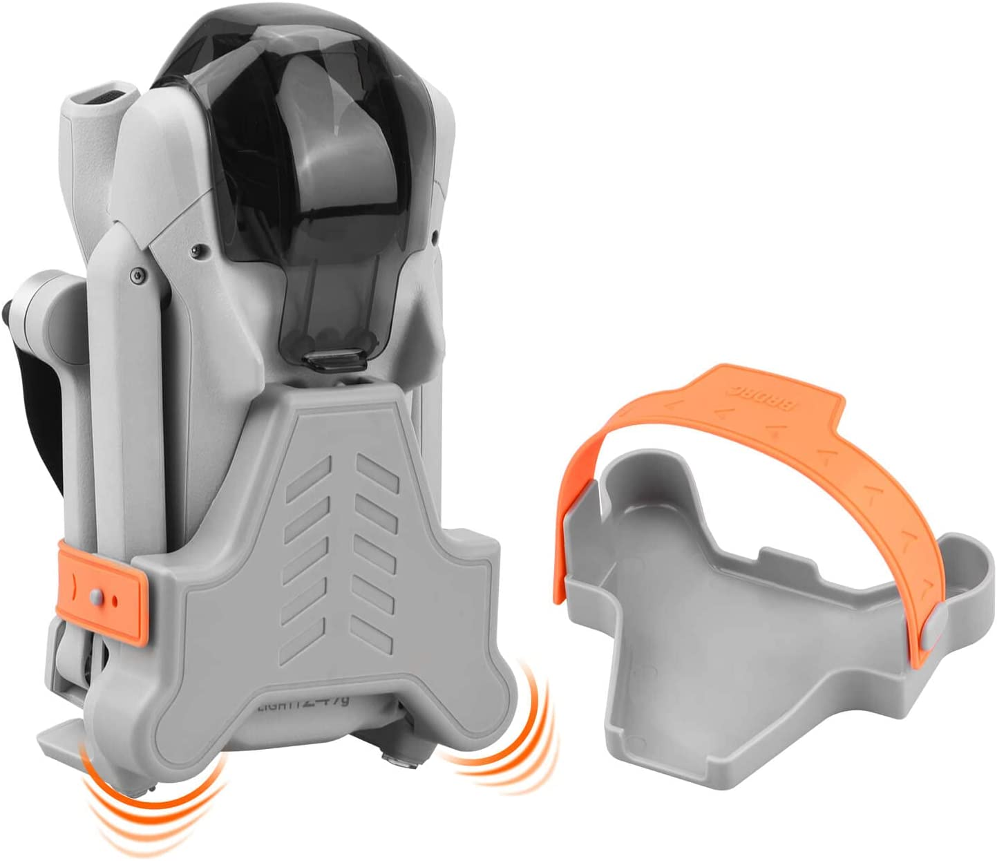 Heiyrc Mini 3 / Mini 3 Pro Propeller Holder,Prop Guard Strap Protector Stabilizer for DJI Mini 3 Series RC Drone Accessories(Grey)