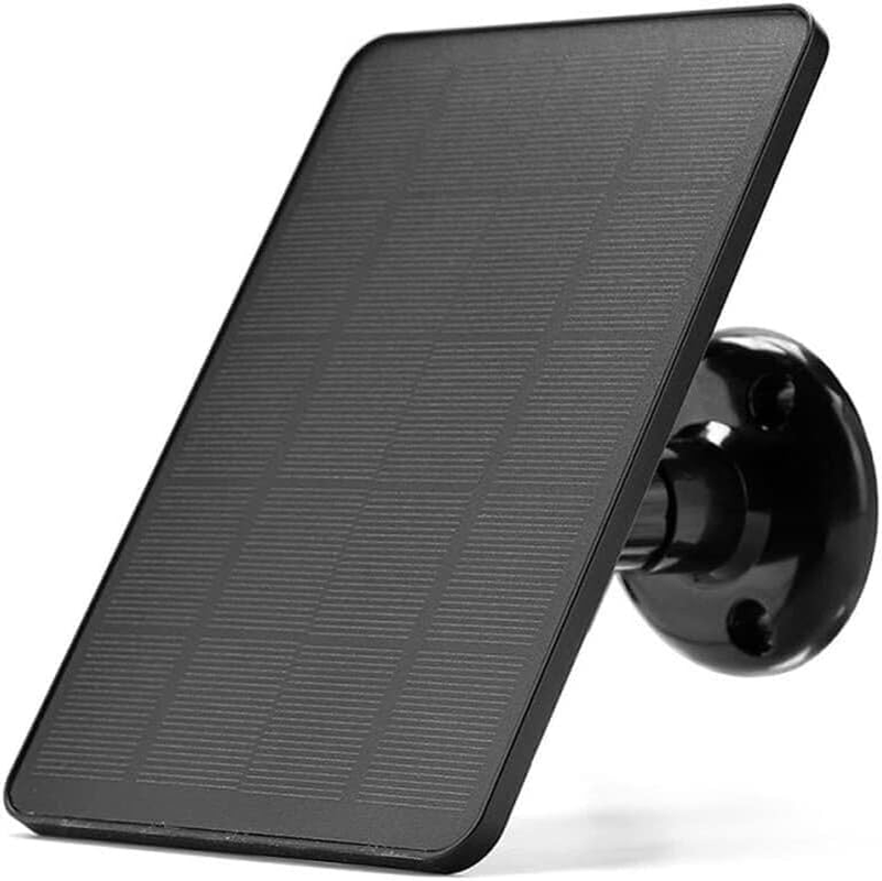 Tootoo Solar Panel for Outdoor Camera Security Cam Micro USB Battery Charger 10W Output (Black) image number 3