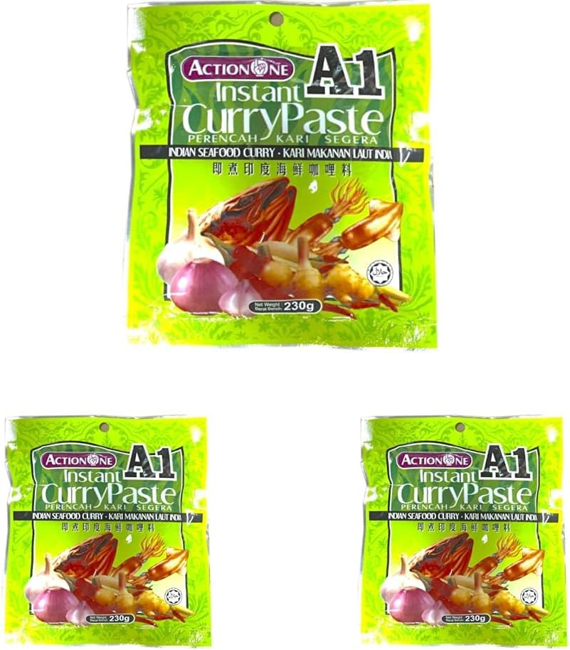 Action A1 Instant Indian Seafood Curry Paste 230 G image number 1