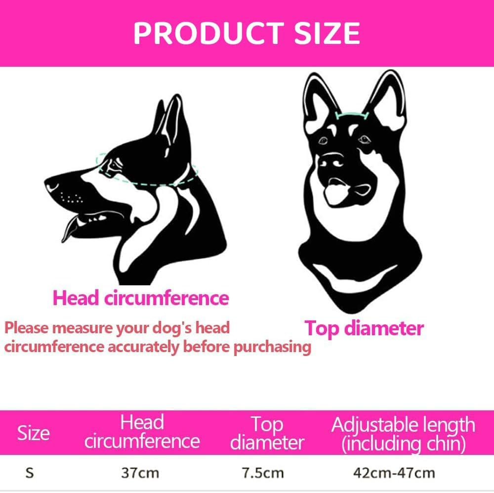 2 Pack Dog Helmet &ndash; Adjustable Pet Motorcycle Helmet with Ear Holes for Small, Medium, Large Dogs &ndash; Windproof, Anti-Dust, Durable Dog Hat for Outdoor Riding image number 2