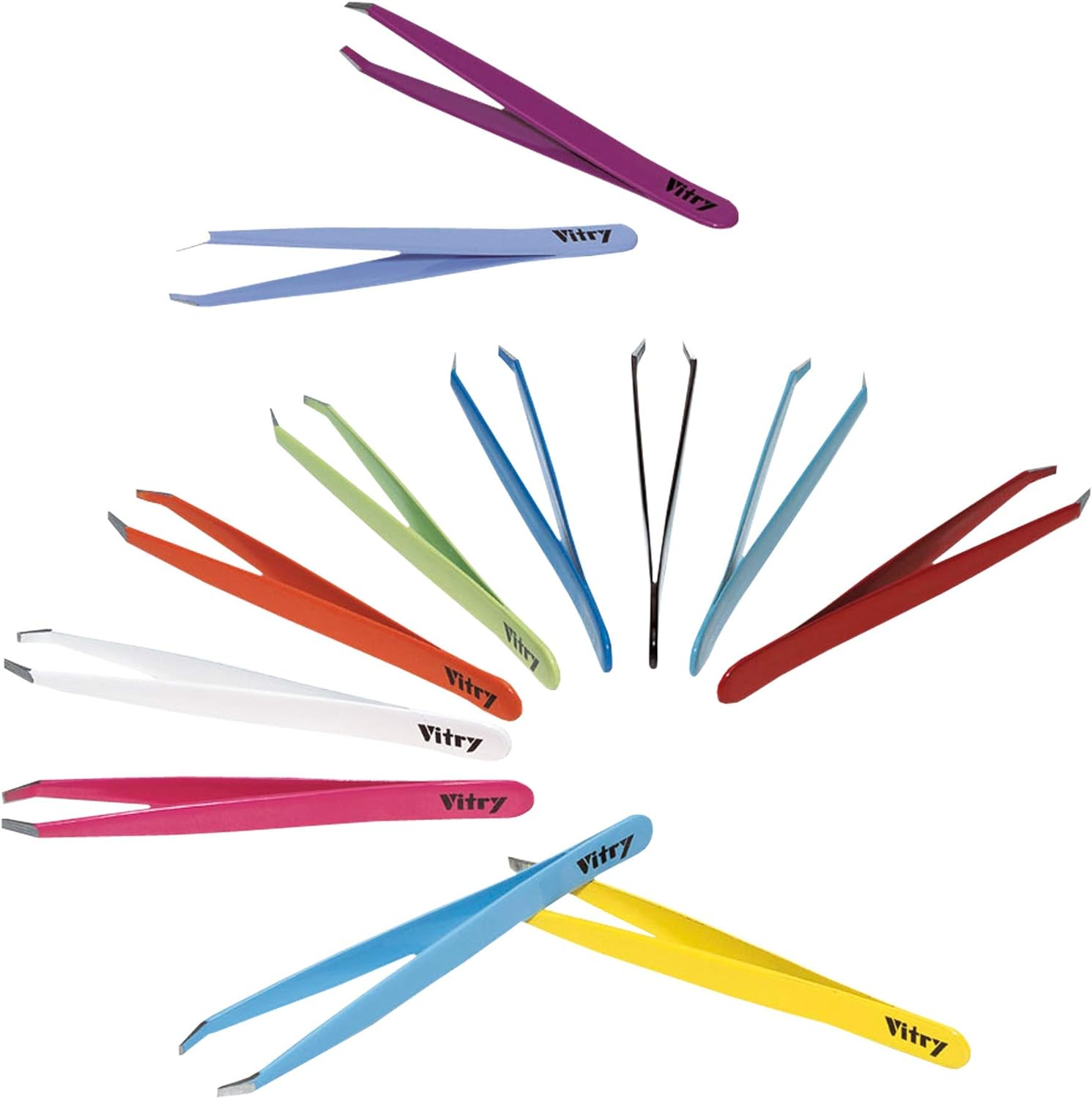 Vitry Color Tweezers Crab Ends image number 1