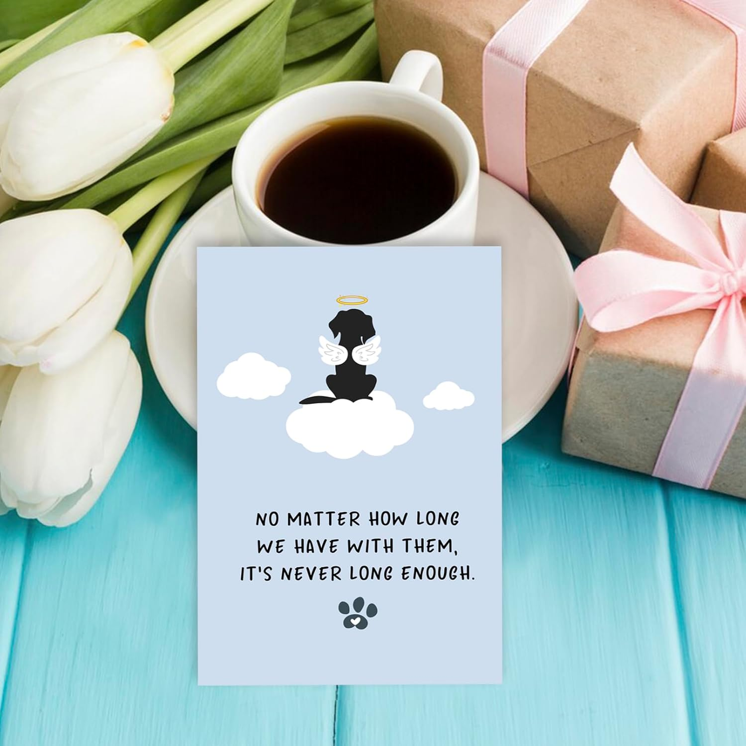 Dog Sympathy Card, Cute Pet Loss Cards, Dog Memorial Sympathy Gifts for Loss of Pet, Condolence Card for Pets Owner Lover, Doggy Bereavement Ideas for Family Friends Husband Wife - 14 image number 7