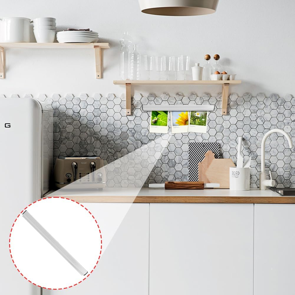 Check Rack, Foodservice Anodized Aluminum Slide Metalcraft Finish Ticket Display Rail Magnetic Note Bill Clip Desk Receipt Order Holder Tab Grabber for Restaurant Cafes Pubs Bars Picture Photo(30Cm) image number 4