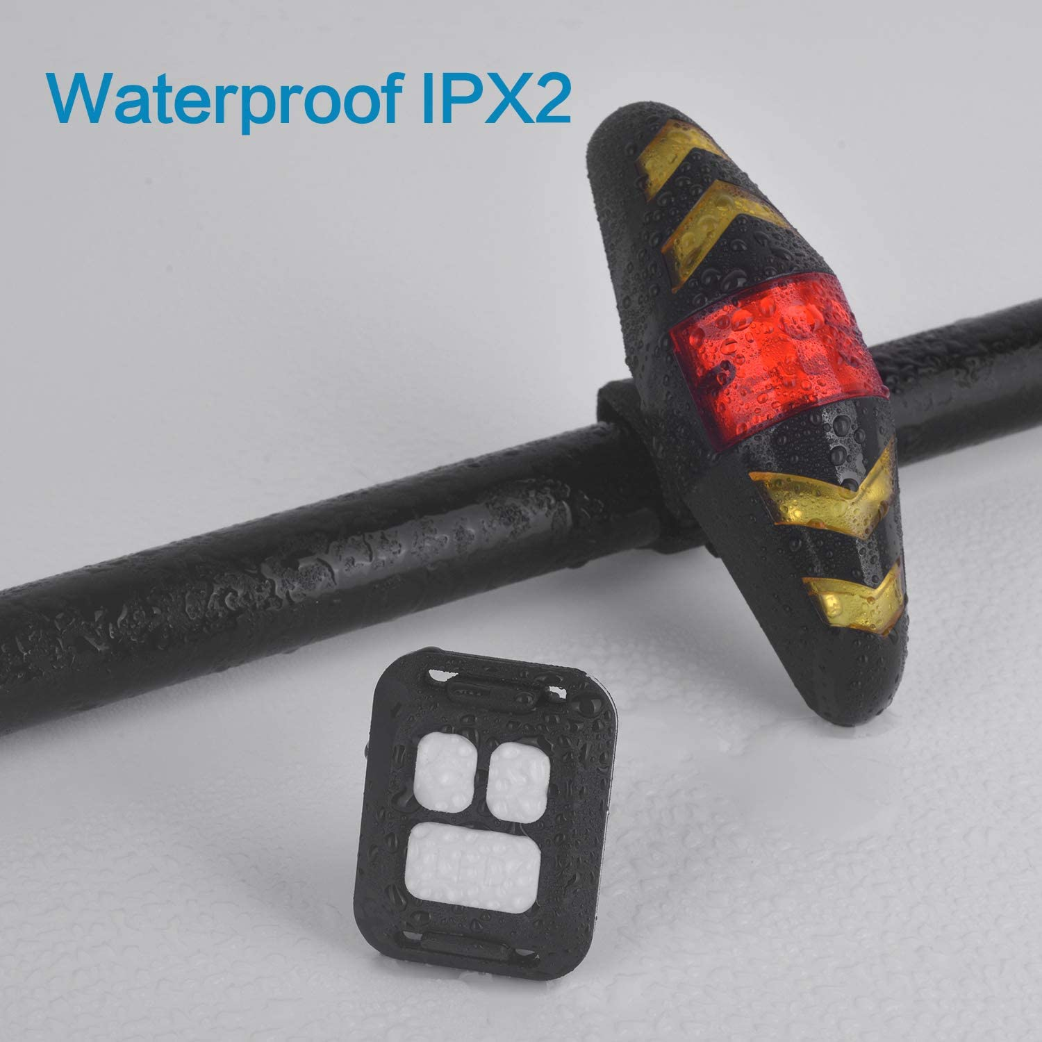 OTYTY Smart Bicycle Tail Light with Wireless Turn Signals - USB Rechargeable, 100LM LED, IPX2 Waterproof, Remote Control, 180&deg; Visibility for Night Riding Adults Kids Men Women Road Mountain Bike image number 6