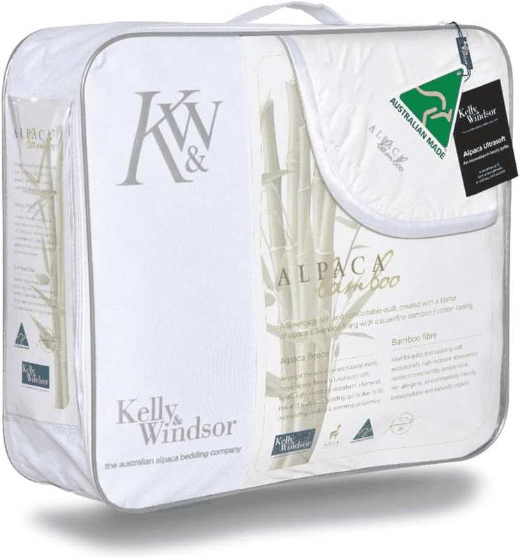 Kelly & Windsor Alpaca Bamboo His and Hers Quilt, Super King