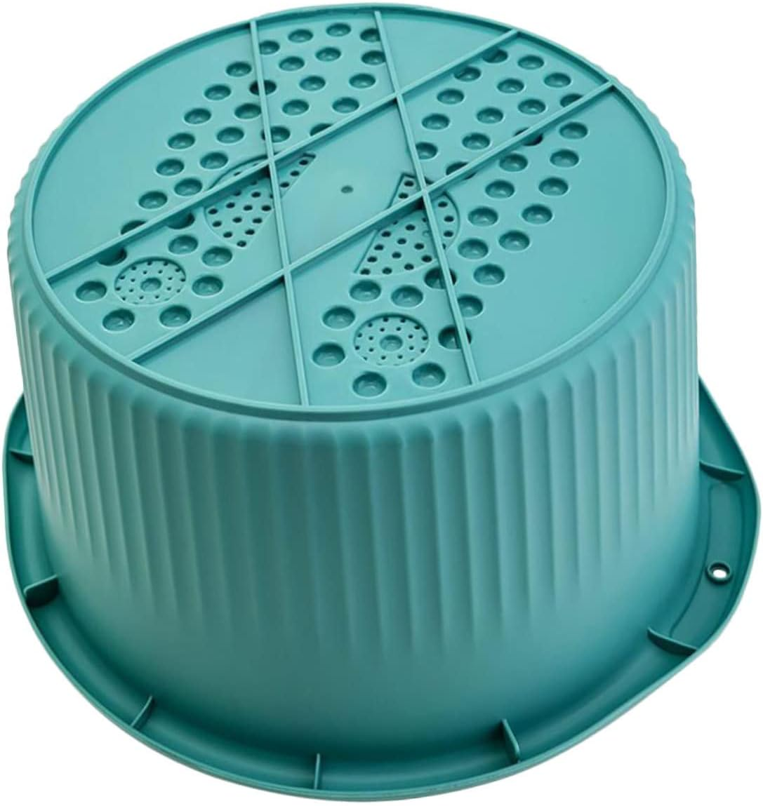 GLEAVI Foot Soaking Basin Massage Function Capacity Foot Wash Tub for Relaxation and Circulation Practical Phone Groove for Home Use