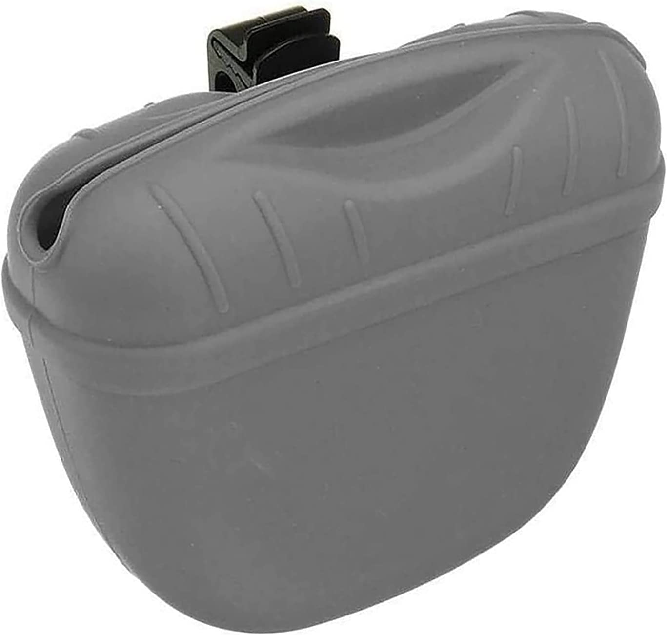 Pet Training Dog Treat Bag Pouch Silicone with Clip Waist Pack Feed Outdoor Dog Training Snack Bag Gray image number 6