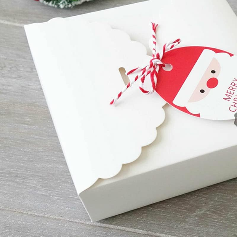 AIMALL 1Mm*100M Bakers Christmas Cotton Cord Bundle Wrapping Craft Twine Gifts String，Dual-Color Cotton Cord for Christmas, Crafts, and Gift Wrapping - Red+White image number 7