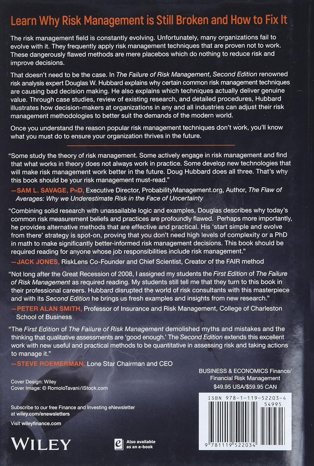 The Failure of Risk Management: Why It'S Broken and How to Fix It image number 4