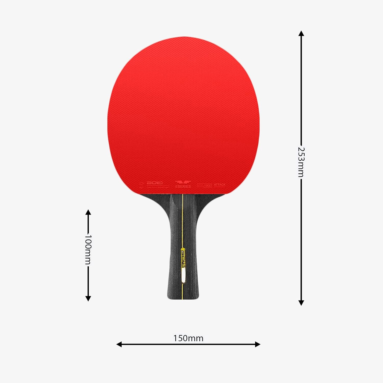 6 Star Ping Pong Paddles with Premium Rubber, 7-Ply Blade - Advanced Training Table Tennis Racket/Bat Set Includes Carry Case for Table Tennis image number 4