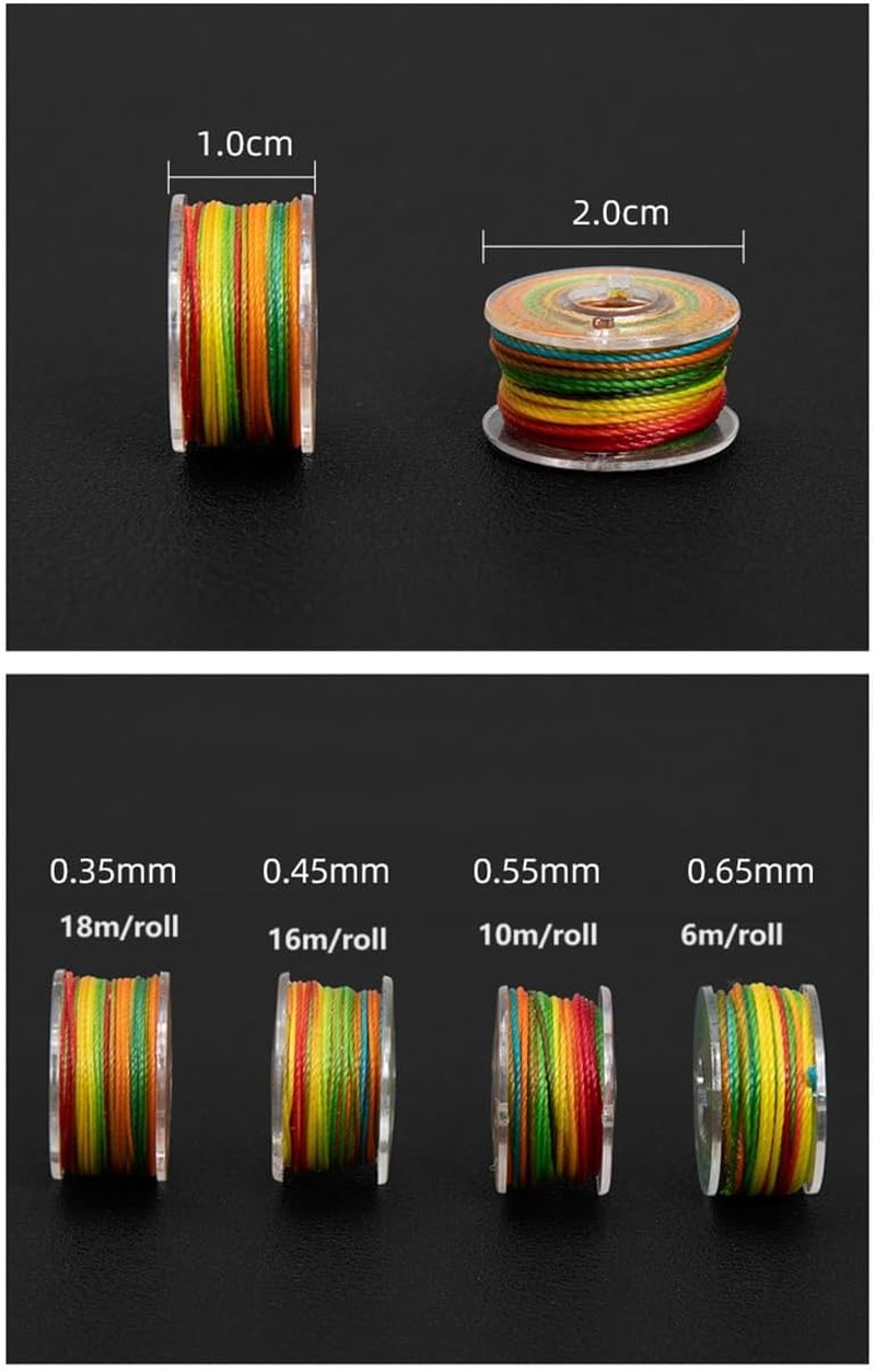 Waxed Cord for Jewelry Making, Waxed Thread 25 Colors 10M/Roll Macrame Bracelet Thread String Waxed Ropes for Jewelry Making DIY Craft (0.55Mm) image number 1