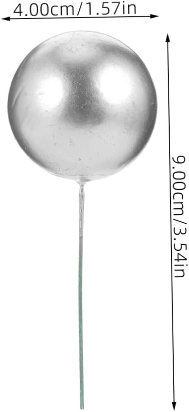 30Pcs Ball Cake Topper Birthday Decorations Pastel Dessert Props Ball Shape Ornament