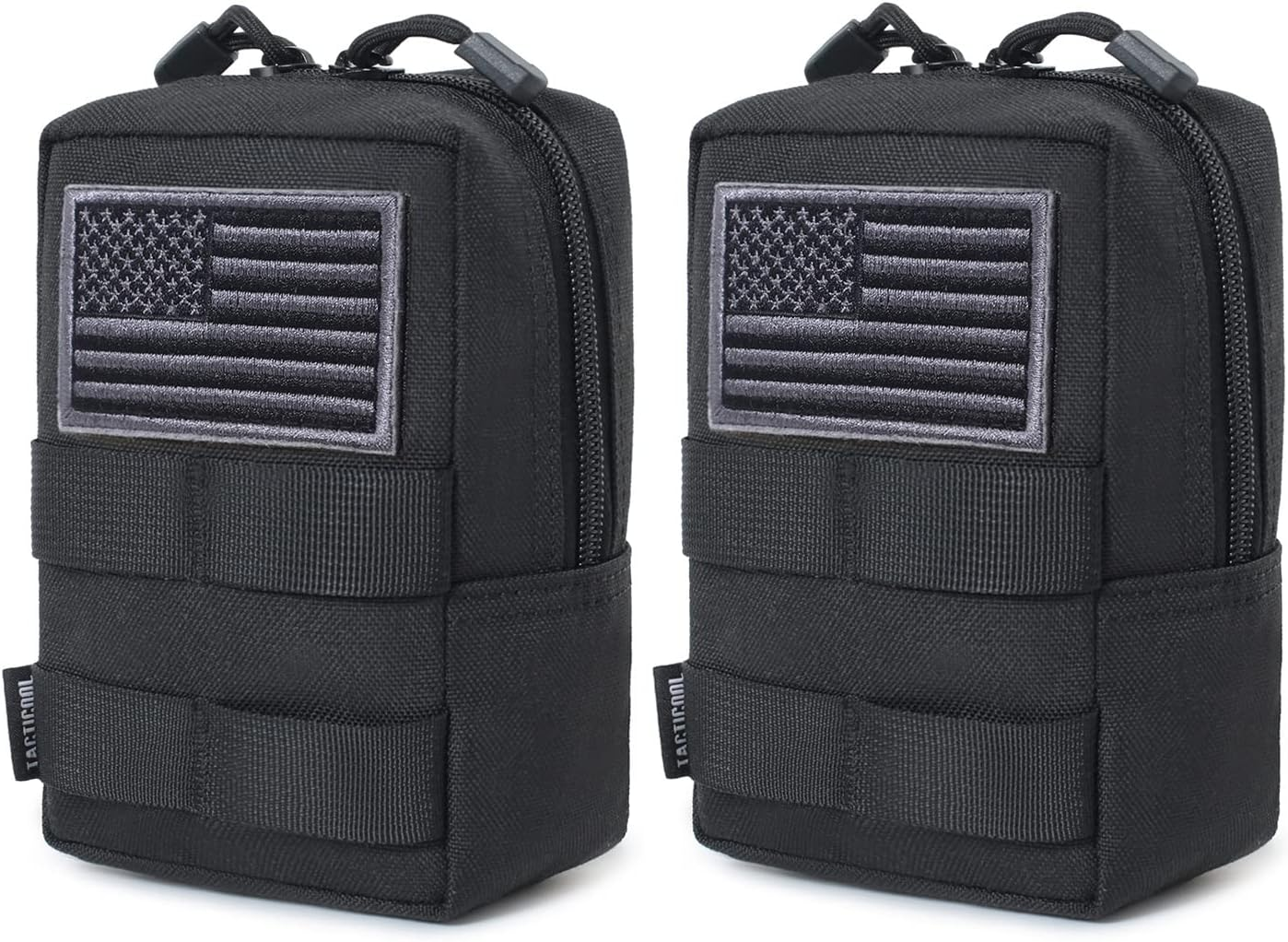 2 Pack Molle Pouches - Tactical Compact Water-Resistant EDC Pouch image number 2