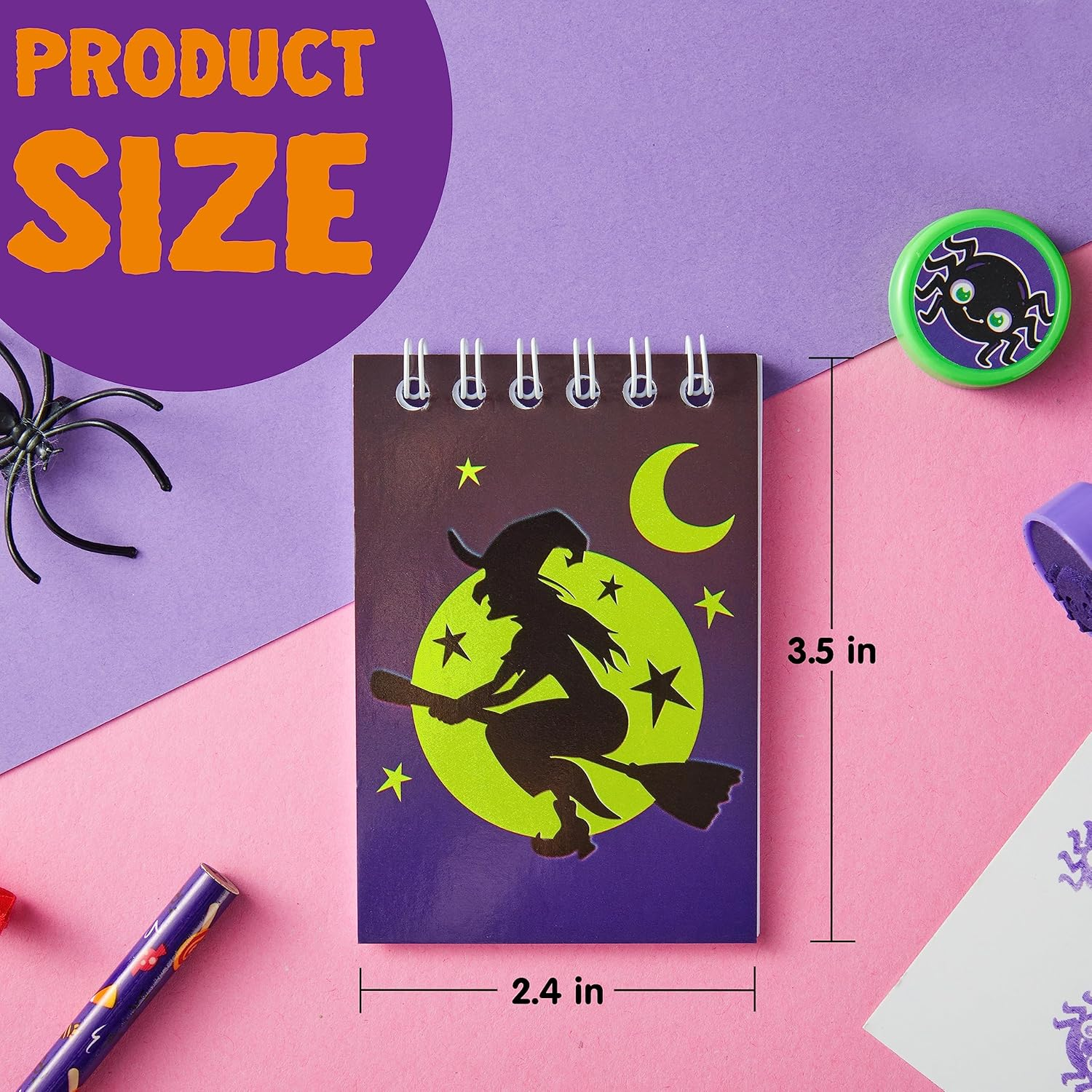 JOYIN 48 PCS Halloween Spooky Notepad Set in 8 Designs, Halloween Note Pads for Kids Trick or Treating, Stationery Prizes and Treats, Goodies Bags Fillers, School Classroom Party Favors Supplies Gifts image number 4