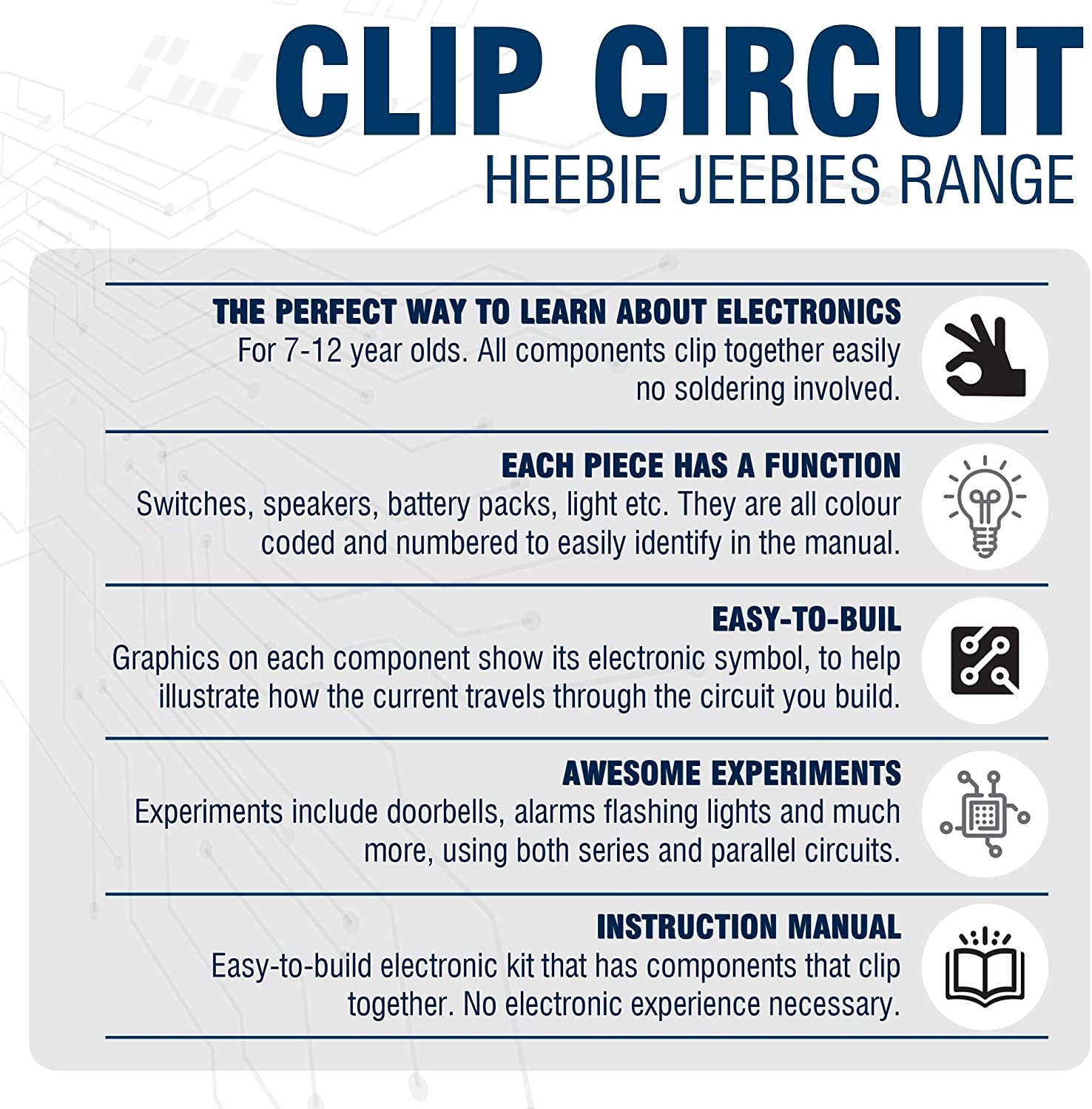 Heebie Jeebies Clip Circuit Kit Electro Lab image number 2