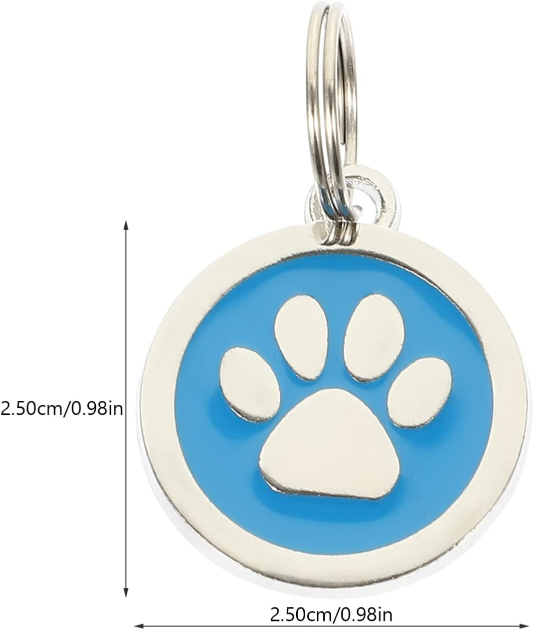 Mipcase Custom Labels round Labels Pet ID Tag 2Pcs: Dog Name Tag Engraved Dog Cat ID Tag Anti-Lost Tag Custom Tag Decorative Identity Collar Tag Tags Label image number 3