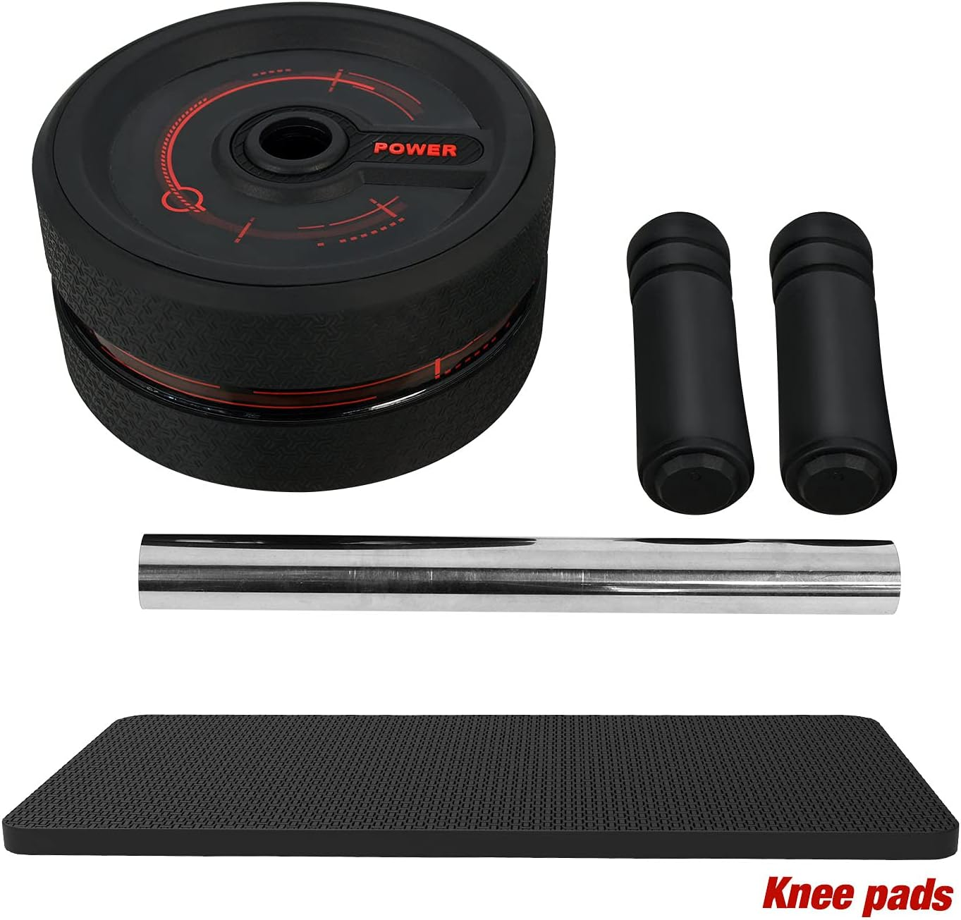 Cobuy Ab Roller Wheel, Abs Workout Equipment for Abdominal & Core Strength Training, Exercise Wheels for Home Gym Fitness, Ab Machine with Knee Pad Accessories image number 3