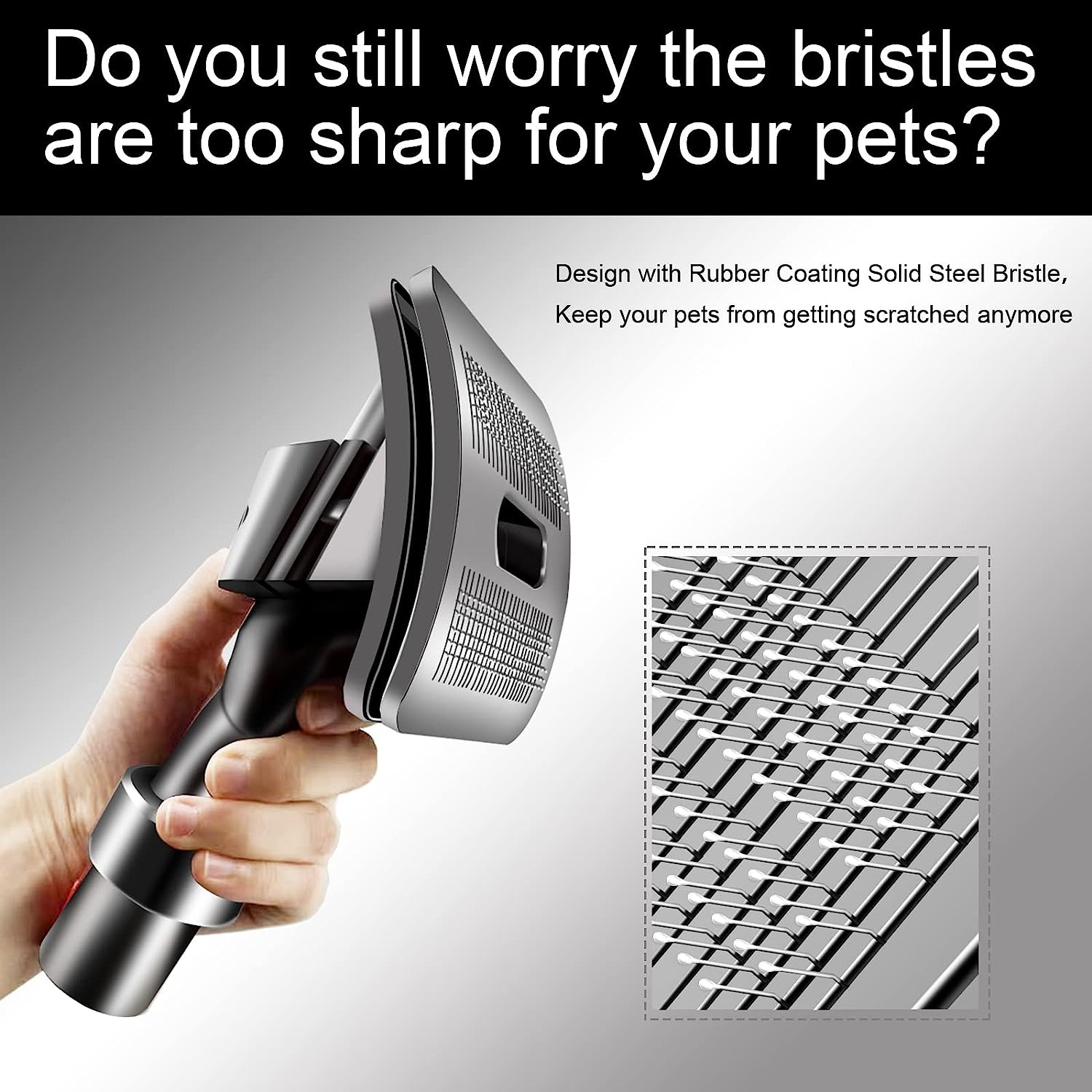 Groom Tool Attachments Brush with Trigger Lock & 24In Extension Vacuum Hose,Pet Dog Grooming Brush Compatible with Dyson V7 V8 V10 V11 V12 V15 Vacuum