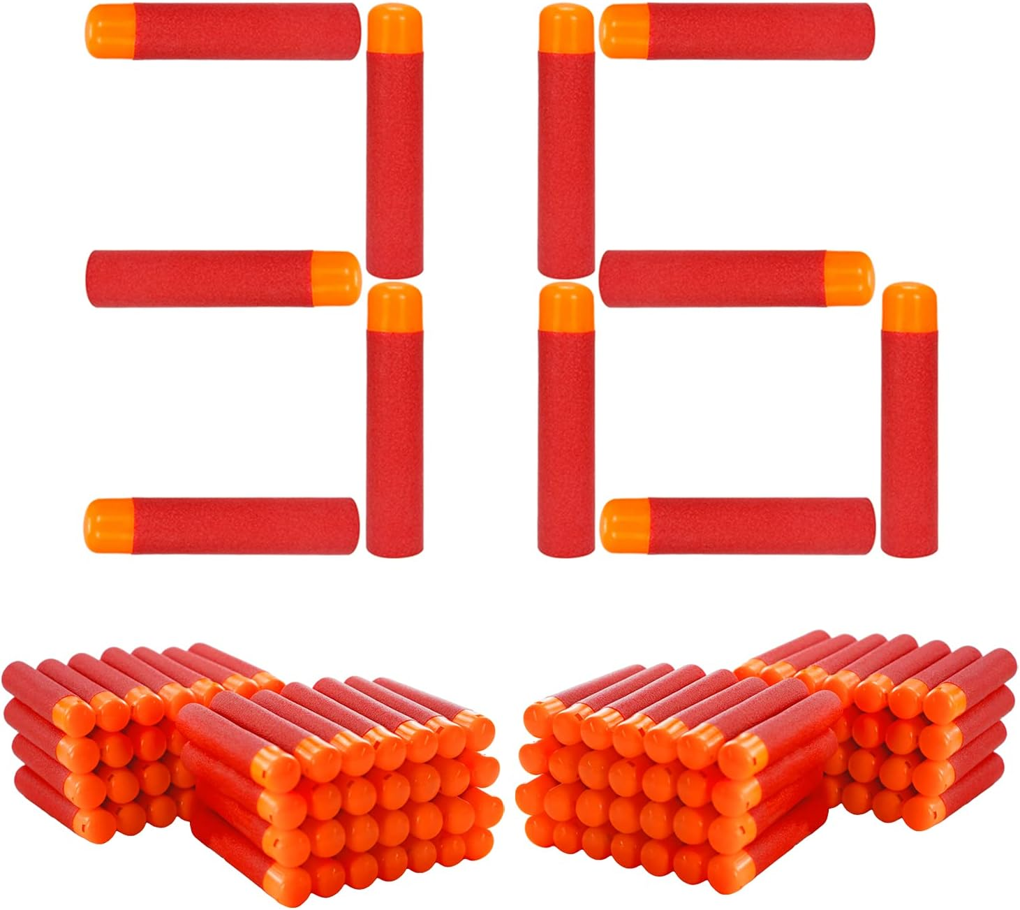 EKIND 9.5Cm Foam Darts Compatible for Nerf Elite Mega Series