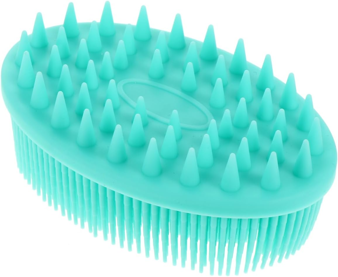 HEALLILY Silicone Body Bath Brush Cap Brush Soft Hair Massage Brush Hair Scalp Massager for Newborns Toddlers Kids Shower image number 4