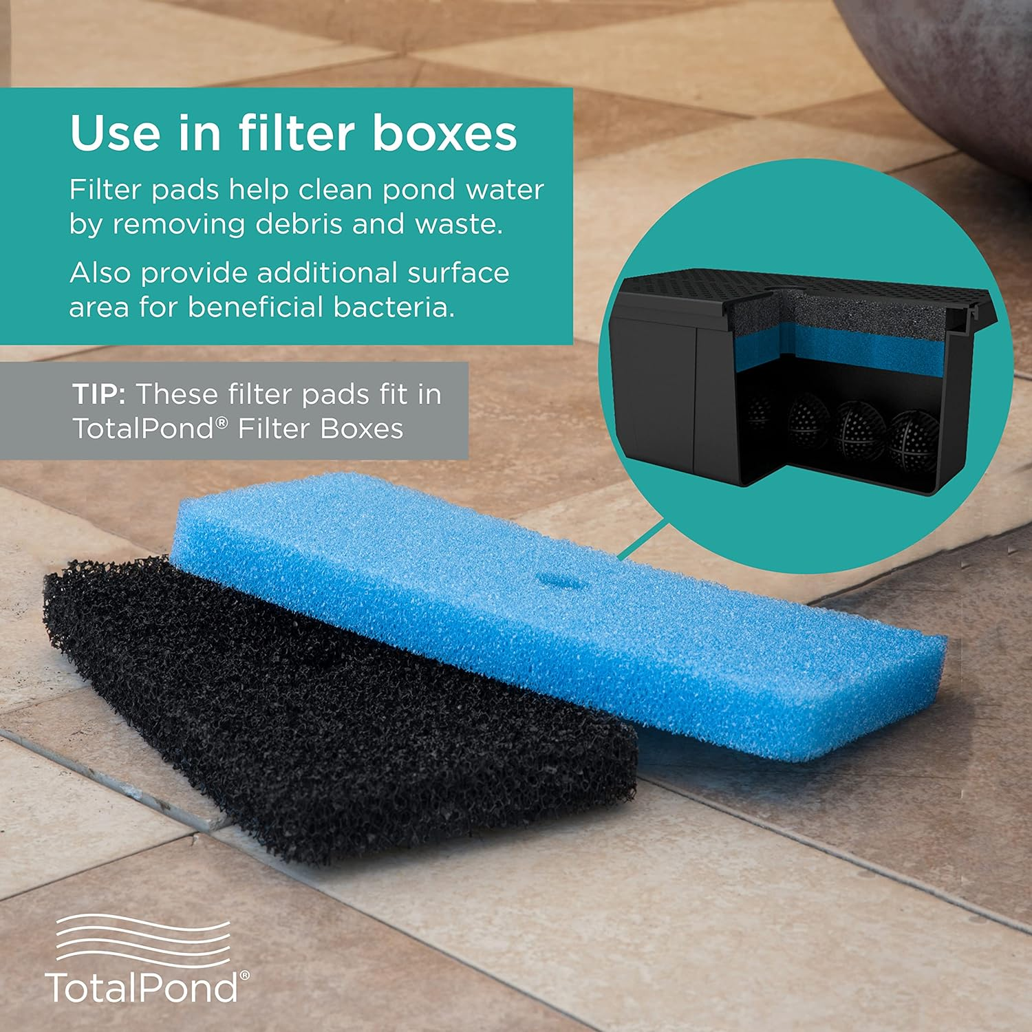 Totalpond 871980305528 Replacement Filter Pads, Black image number 4
