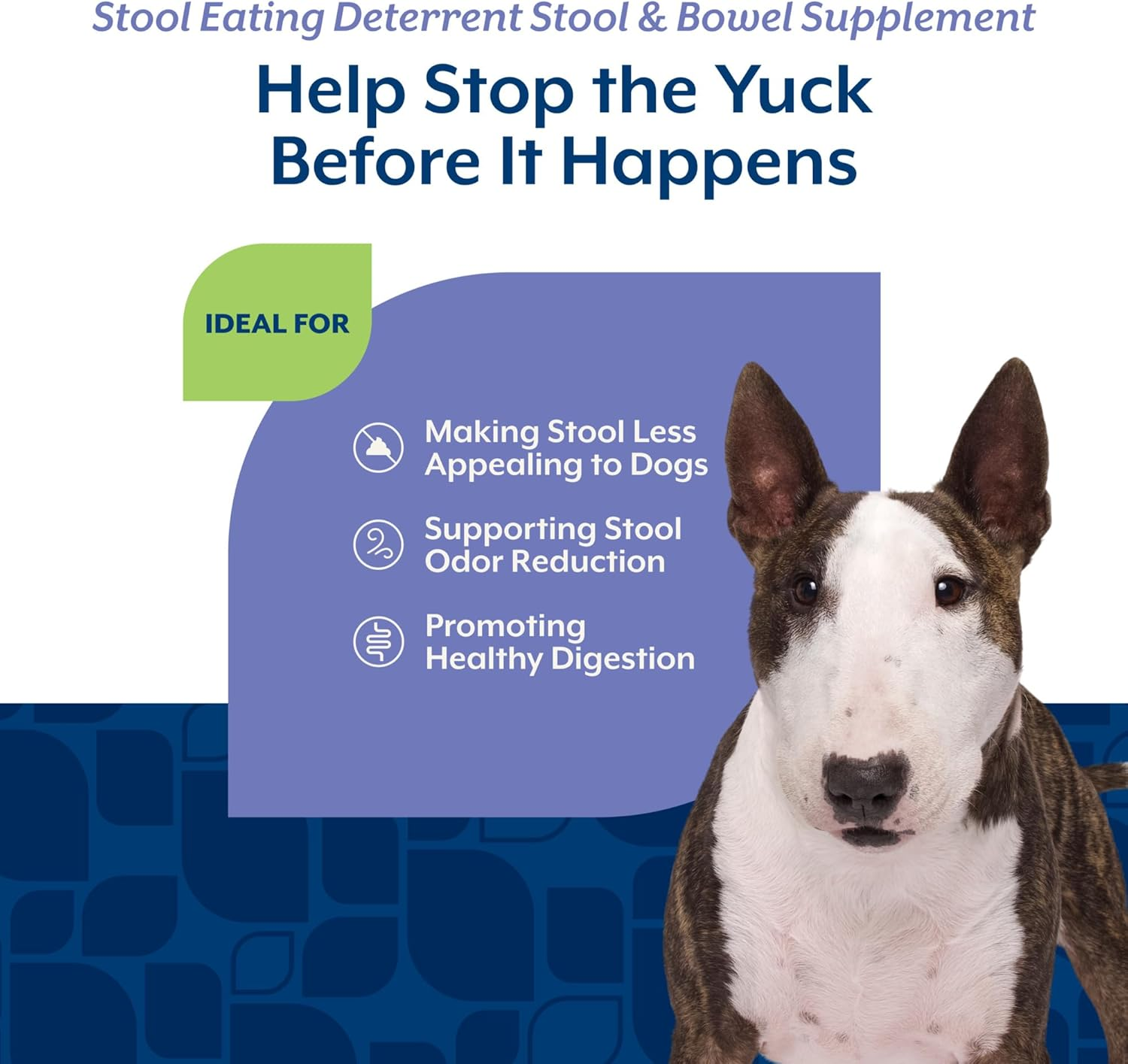 Naturvet &ndash; Coprophagia Stool Eating Deterrent &ndash; Deters Dogs from Consuming Stool &ndash; No Poop Eating for Dogs - Enhanced with Breath Aid Freshener, Enzymes & Probiotics &ndash; 130 Soft Chews