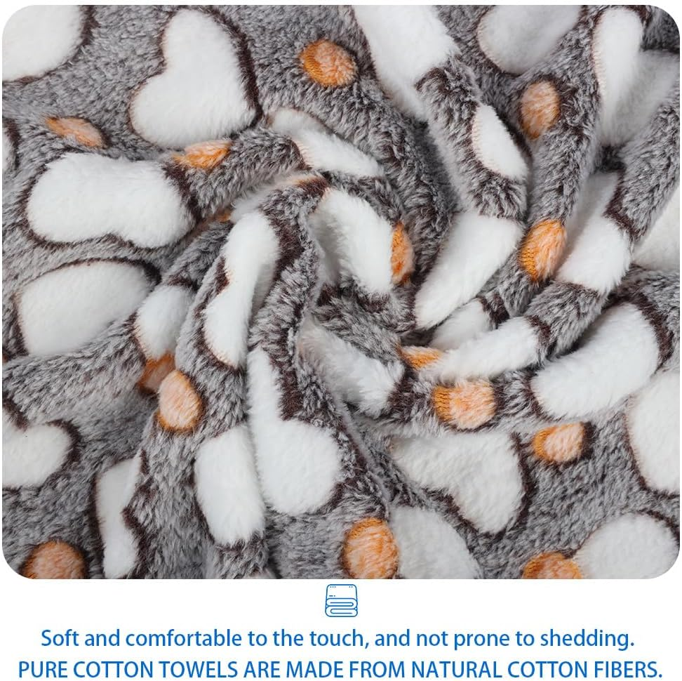 3 Pack of Pet Super Soft Blanket Outdoor Fluffy Dog Blanket Suitable for Kittens, Puppies, Guinea Pigs, Hamsters, Rabbits, and Small Animals Flight Blankets 23 "X 16" image number 2