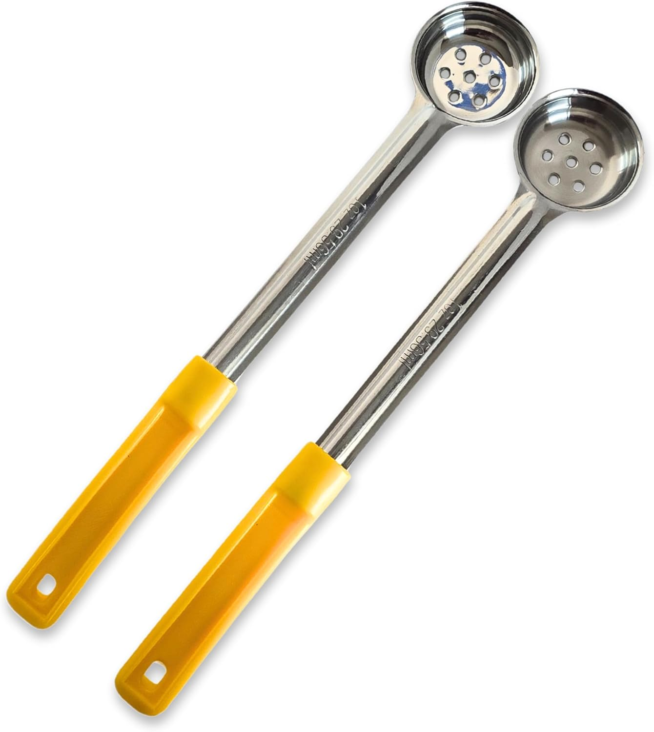 1 Ounce Slotted Stainless Steel Portion Control Ladle Spoon for Measuring and Serving; Commercial Grade Serving Scoops [Pack of 12] image number 2