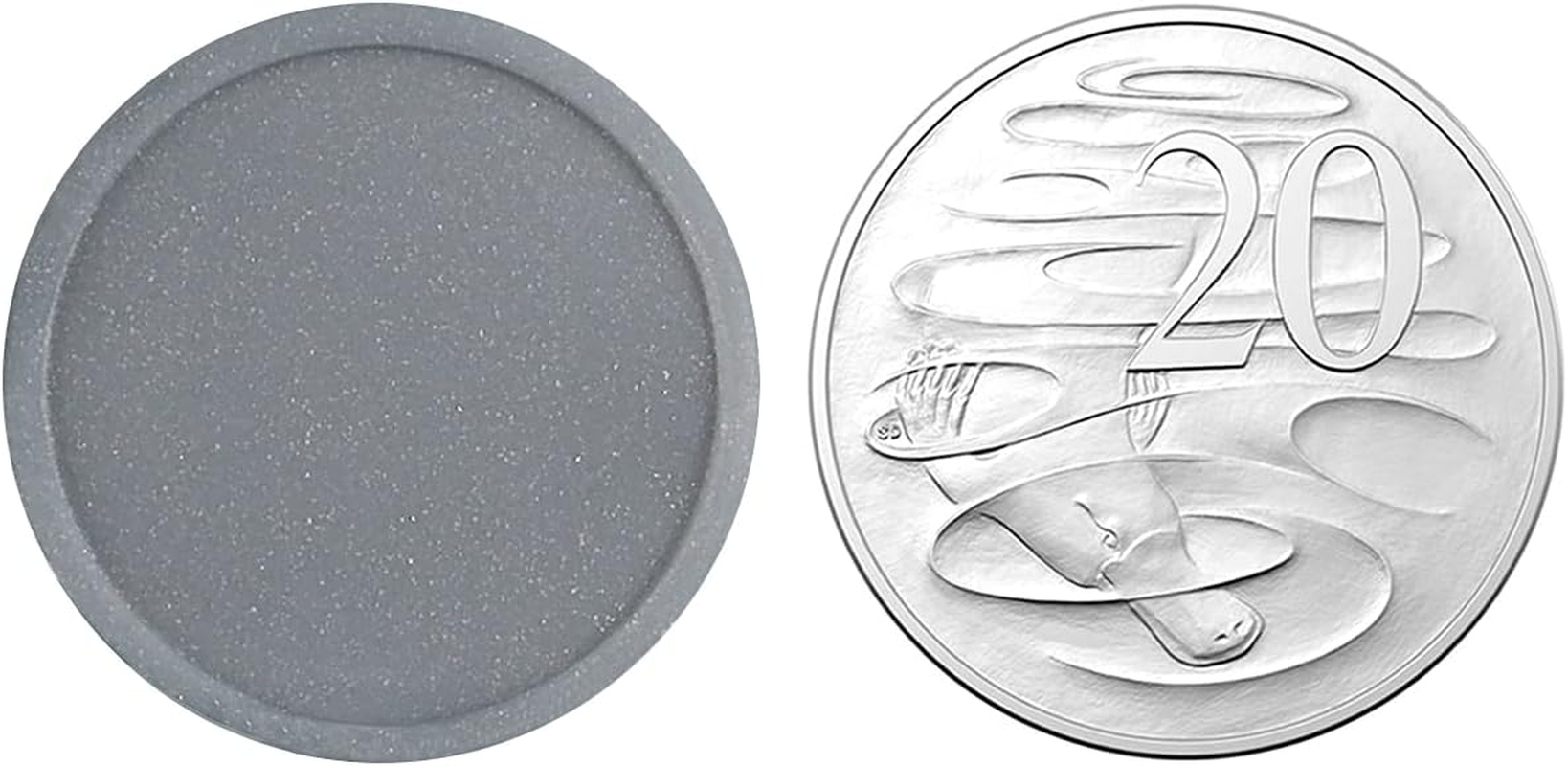 100 Silver Tokens Made from Recycled Plastic | Tokens Chips Counters Bingo Poker Board Games | Reward and Drink Tokens image number 1