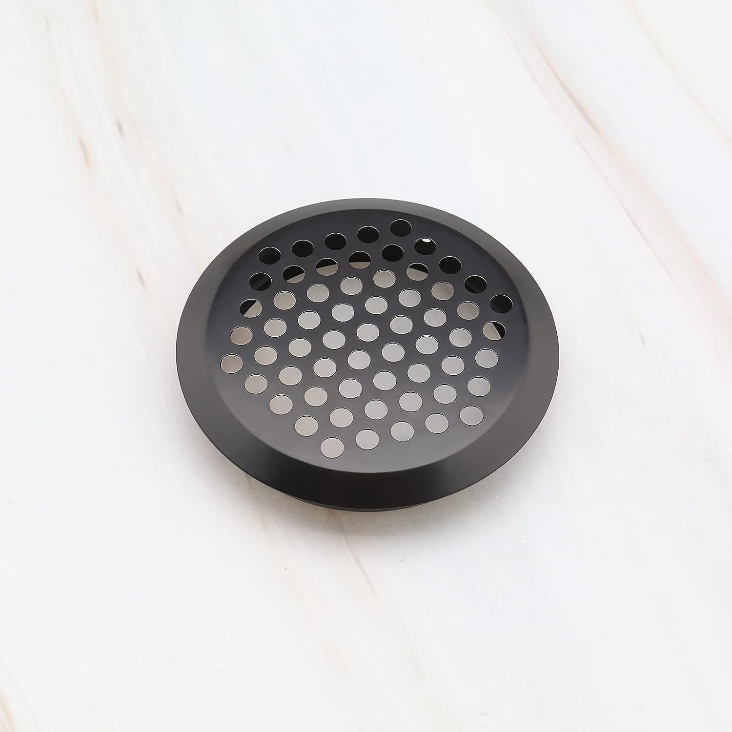 SING F LTD 10PCS round Ventilation Grilles 60Mm Stainless Steel Air Vent Louver Hole Soffit Mesh Vents Rust-Proof for Kitchen Bathroom Cabinet Wardrobe Black image number 1