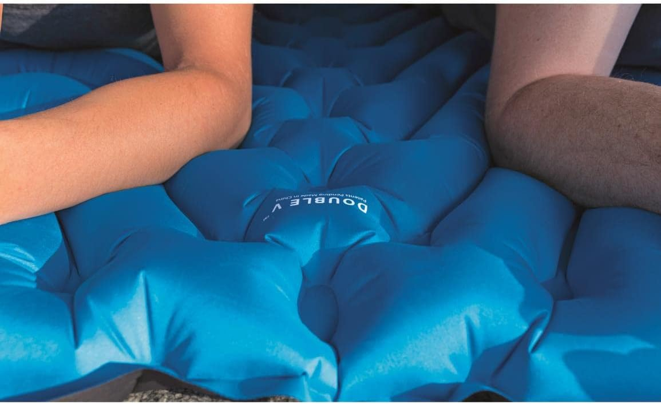 KLYMIT Double V Sleeping Pad, 2 Person, Double Wide (47 Inches), Lightweight Comfort for Car Camping, Two Person Tents, Travel, and Backpacking image number 4