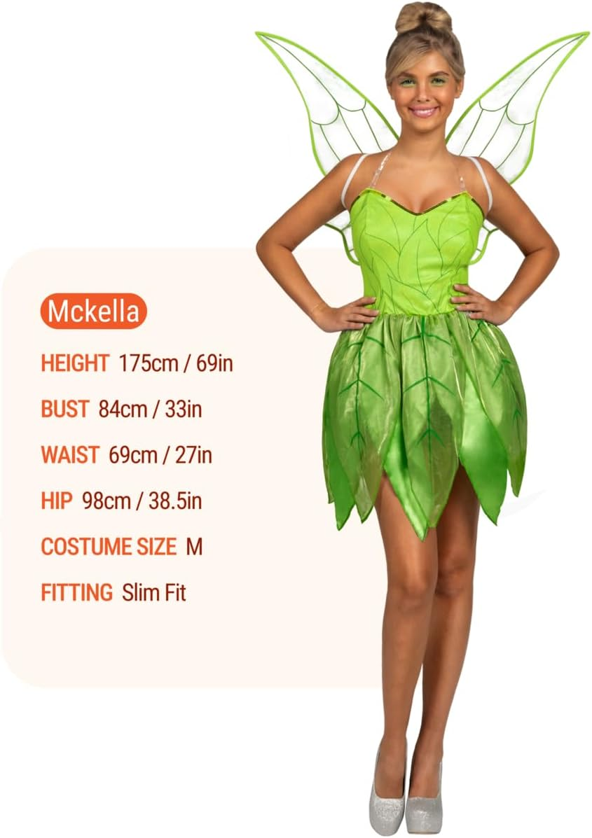 Spooktacular Creations Women Green Fairy Fairytale Dress with Fairy Wings Costume Set for Adult Halloween Costume image number 6
