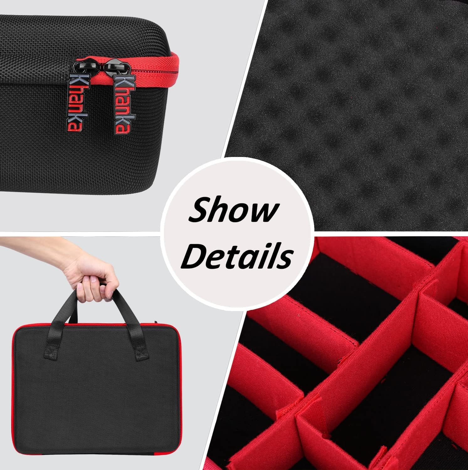 Khanka Hard Battery Storage Box Holder, Carrying Case Replacement for Milwaukee M12 Battery and Charger - Holds 12V 2.0/3.0/4.0/5.0/6.0/6.5/8/9.0/12.0-Ah Battery, Charger (Case Only) image number 3