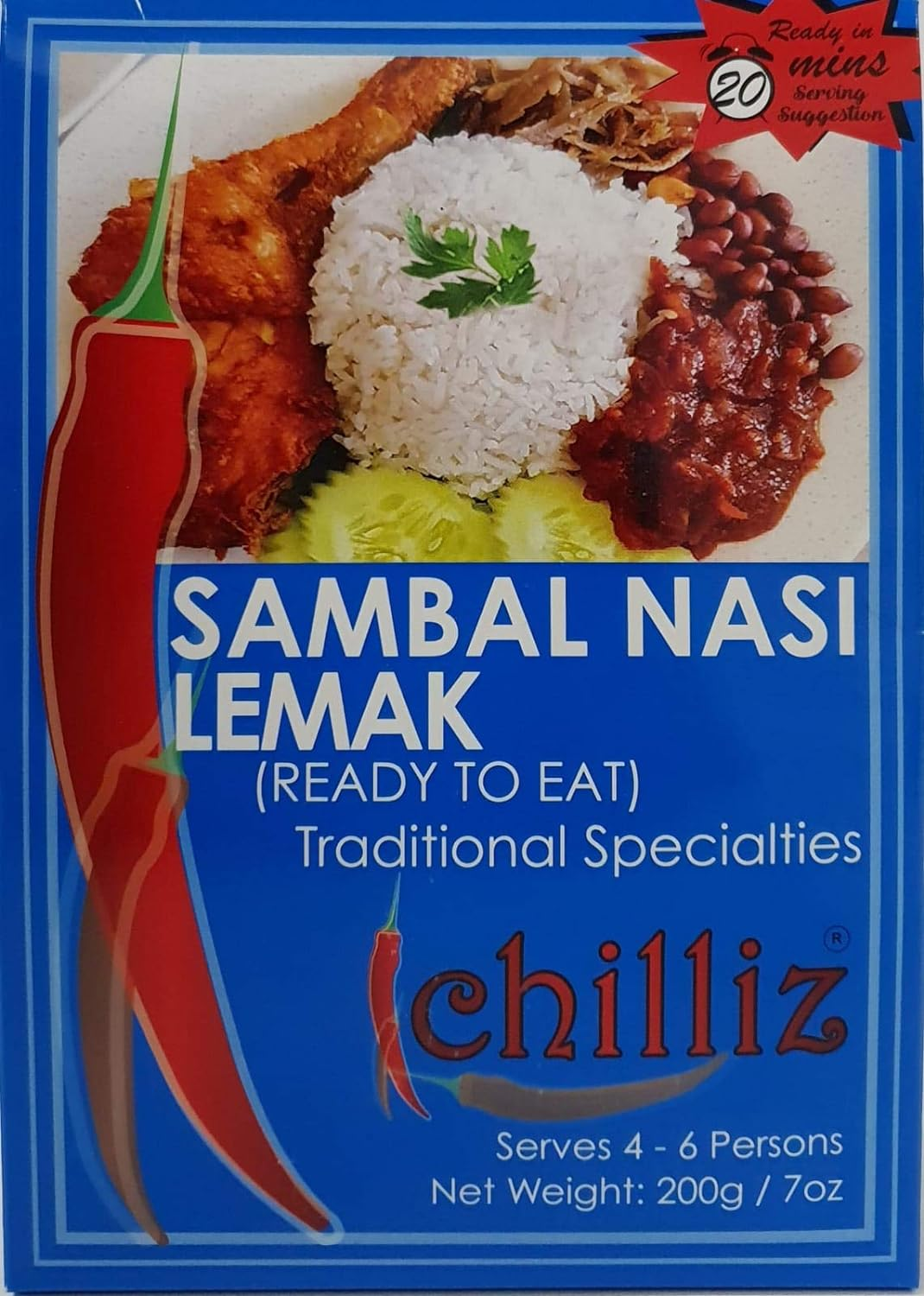 Chilliz Sambal Nasi Lemak Paste 200 G, 200 G, Sambal Nasi Lemak image number 3