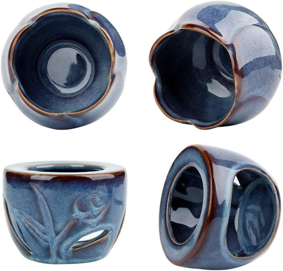 Sculpture Statue Antiques Collectables，Aromatherapy Aroma Burner Ceramic Oil Candle Wax Melt Burners Essential Oil Burner Set of 2, Diffuser Wax Burner Home Bedroom Decor image number 1