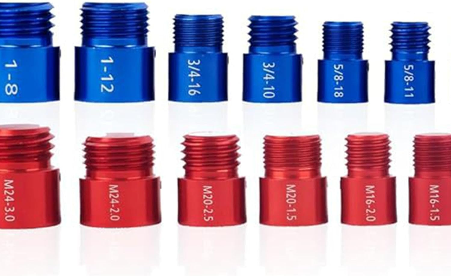 44Pcs Nut and Bolt Thread Checker, Carbon Steel Identifier Thread Gauges Set with Storage Box, Standard SAE and Metric Sizes Individually Assembled Thread for Maintenance image number 5