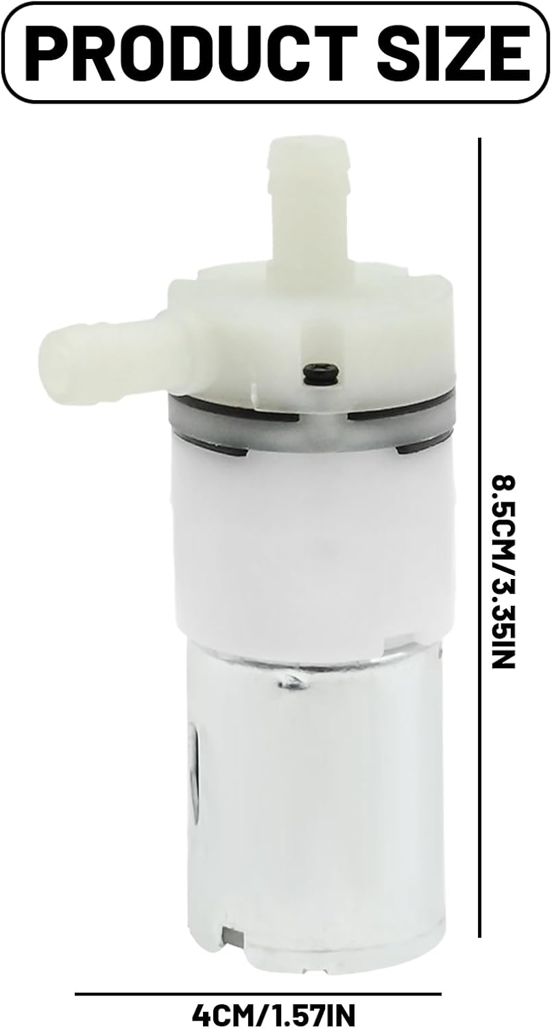 VIKKSAER 12 V DC Micro Diaphragm Fresh Water Pump, 1.3 LPM Water Flow Self Priming Pump for Coffee Machine, Water Dispenser, Ice Maker image number 2