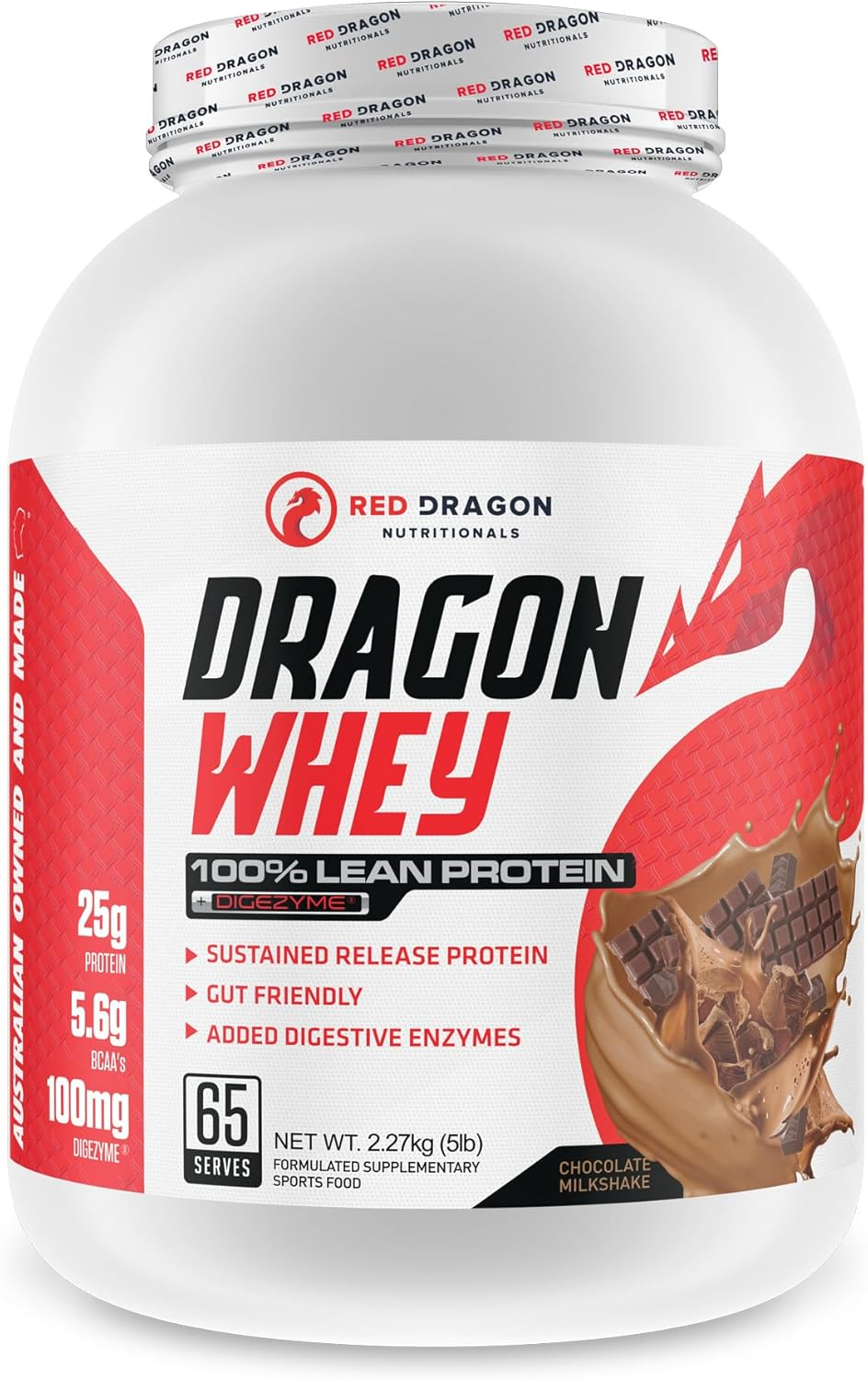 Red Dragon Nutritionals Dragon Whey Protein 2.27 Kg, Chocolate Milkshake