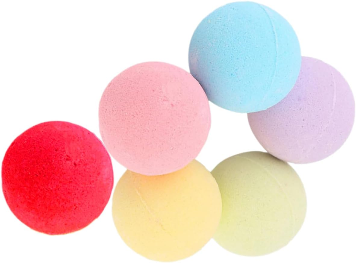 6Pcs Bath Salt Balls Set Organic Stress Relief for Women Exfoliating Bubble Balls for Relaxation Suitable for Home Spa and Self-Care image number 5