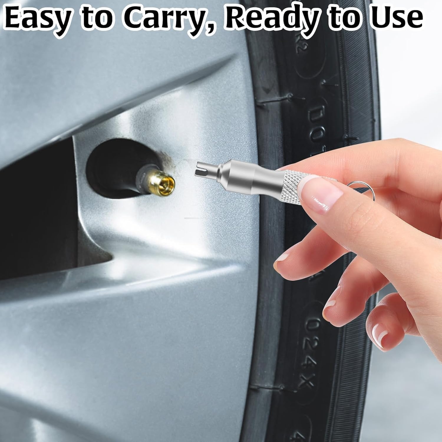 Car Valve Stem Removal Tool, 2Pcs Valve Core Removal Tool Tire Stainless Steel Valve Stem Tool,Valve Core Removal Tool,Stainless Steel Valve Core Remover Tool,Tire Valve Stem Tire Repair Install Tool image number 1