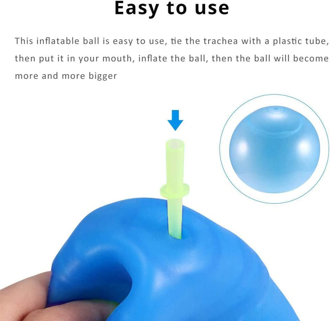 47 Inch Giant Water Bubble Ball, Inflatable Water-Filled Ball Soft Rubber Ball for Outdoor Beach Pool Party Large (Purple)